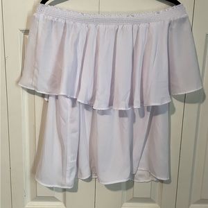 Off the shoulder true white top